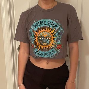 “Sublime” crop tee